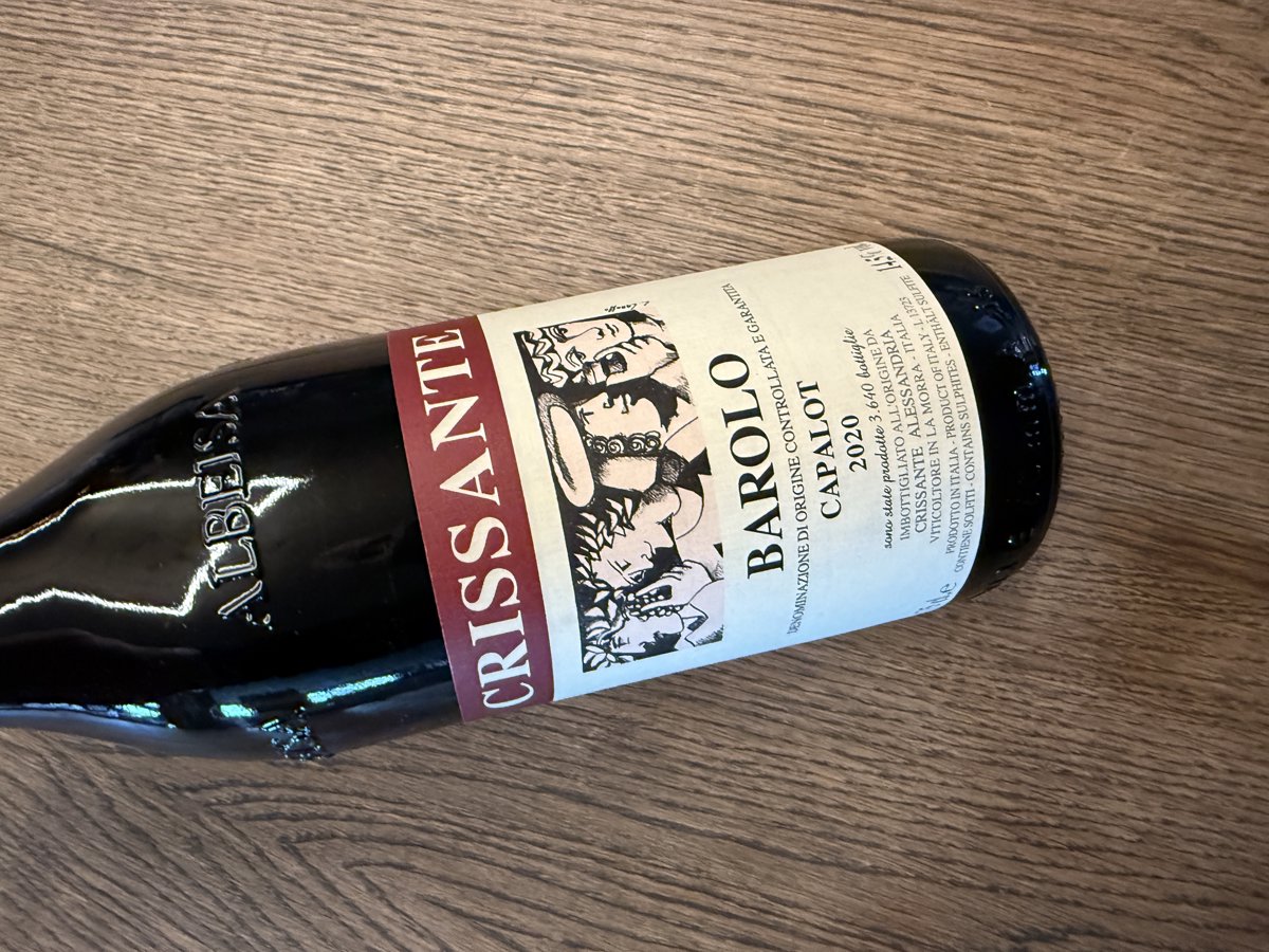 BAROLO CAPALOT 2020 DOCG 0.75L. 14.5vol. Crissante La Morra